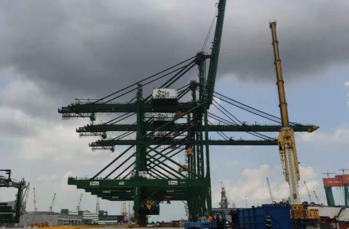 新加坡PSA碼頭項目調(diào)試